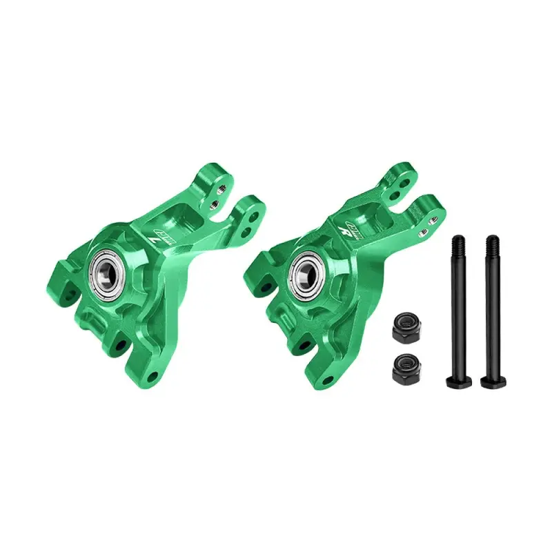 Aluminum 7075 Alloy Rear Stub Axle Carriers With Oversize Bearing For Traxxas 1:8 Jato 4X4 Vxl / 1:10 Bigfoot / Ford F-150 Raptor / Rustler / Slash / Stampede / Ford Fiesta St Rally - Green 1