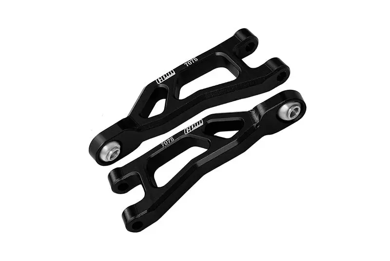 Aluminum 7075 Alloy Rear Upper Suspension Arms For Arrma 1/14 Mojave Grom Mega 380 Brushed 4X4 Small Scale Desert Truck Rtr-Ara2104 Upgrades - Black 1
