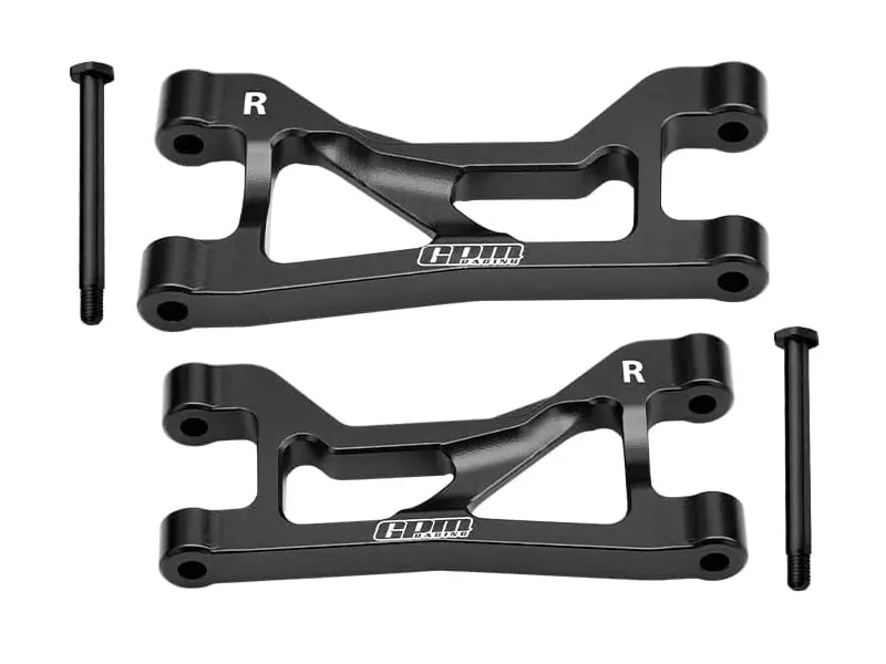 Aluminum 7075 Alloy Rear Upper Suspension Arms For Traxxas 1/16 Mini Maxx 4Wd Rtr Brushless Monster Truck 107154-1 Upgrades - Black 1