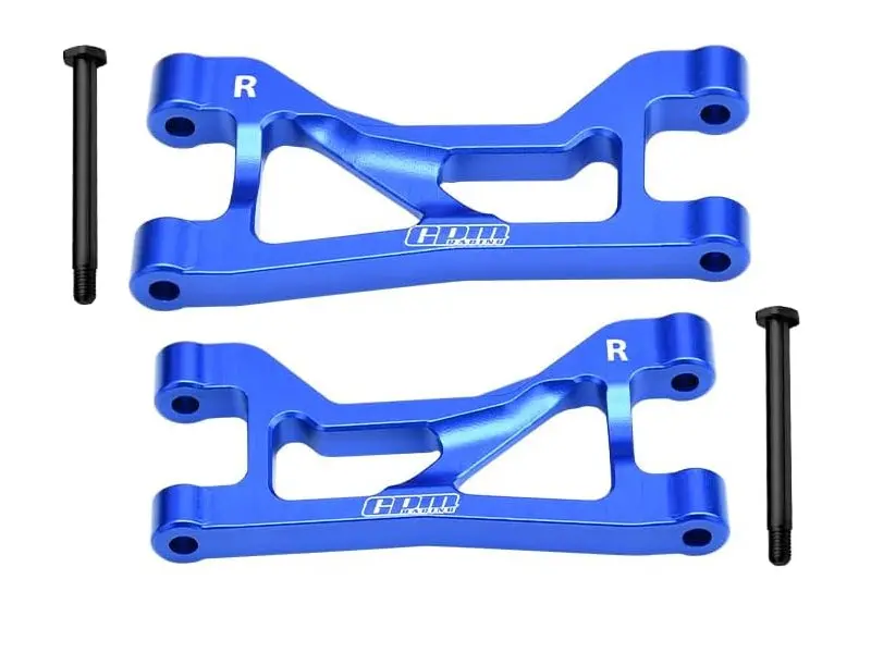 Aluminum 7075 Alloy Rear Upper Suspension Arms For Traxxas 1/16 Mini Maxx 4Wd Rtr Brushless Monster Truck 107154-1 Upgrades - Blue 1