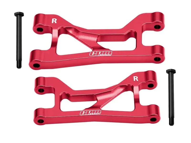Aluminum 7075 Alloy Rear Upper Suspension Arms For Traxxas 1/16 Mini Maxx 4Wd Rtr Brushless Monster Truck 107154-1 Upgrades - Red 1