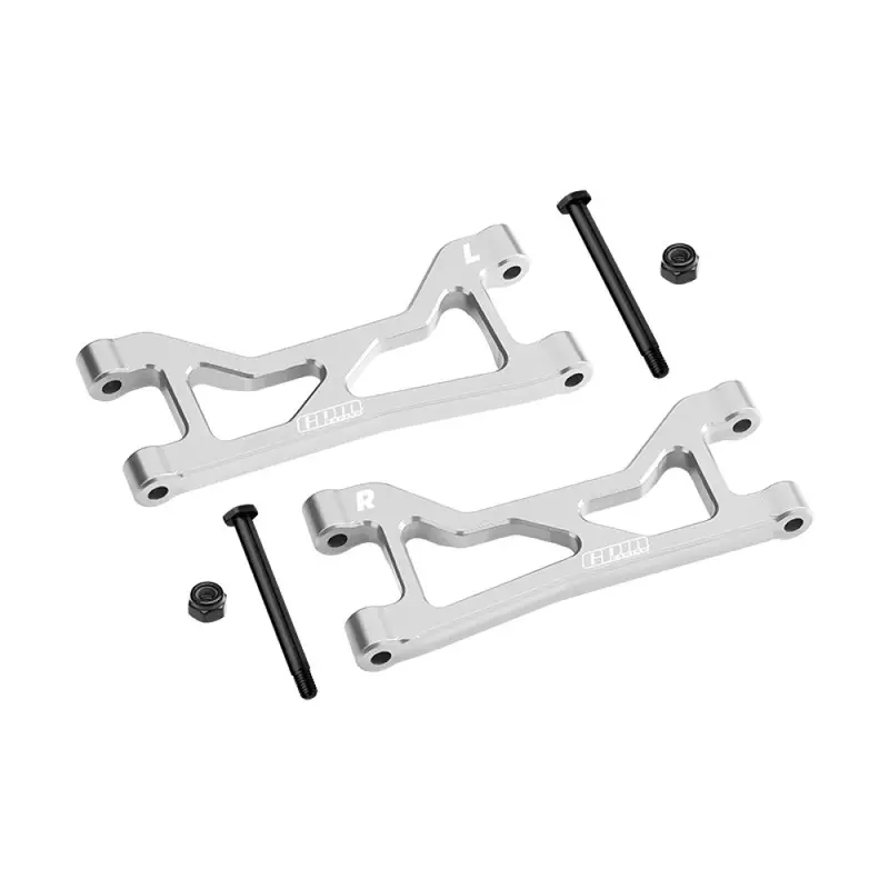 Aluminum 7075 Alloy Rear Upper Suspension Arms For Traxxas 1/16 Mini Xrt Vxl-3S 108076-1 Monster Truck Upgrades - Silver 1