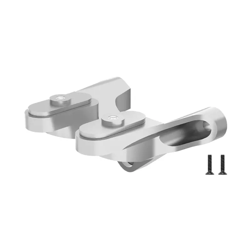 Aluminum 7075 Alloy Rear Wing Mount For Losi 1:24 Micro-B 2Wd Buggy Rtr-Los00007 / 1:28 Micro-T 2S 2Wd Rtr Stadium Truck-Los-1392 Upgrades - Silver 1