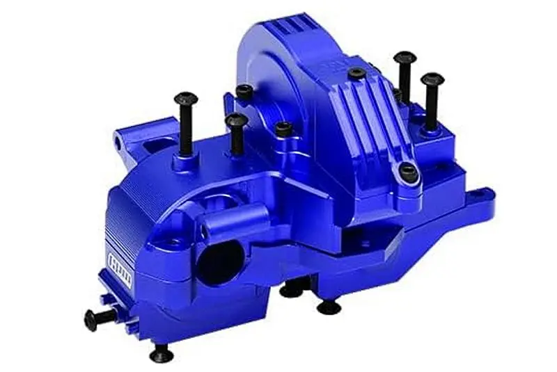 Aluminum 7075 Alloy Redesign Rear Bulkhead For Traxxas 1:8 Maxx Slash 6S-102076-4/1:10 Maxx Monster Truck-89076-4 / Maxx With Widemaxx Monster Truck-89086-4 Upgrades - Blue 1