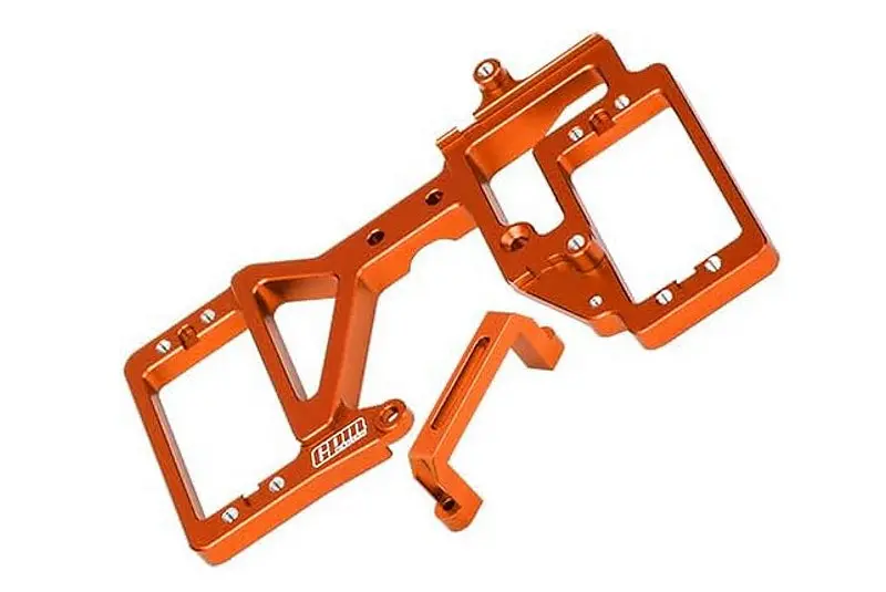 Aluminum 7075 Alloy Servo Mount Set For Proboat 1/6 24-Inch Jetstream Jet Boat Rtr Mojo-Prb08051 Upgrades - Orange 1