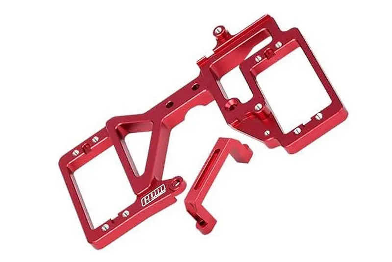 Aluminum 7075 Alloy Servo Mount Set For Proboat 1/6 24-Inch Jetstream Jet Boat Rtr Mojo-Prb08051 Upgrades - Red 1