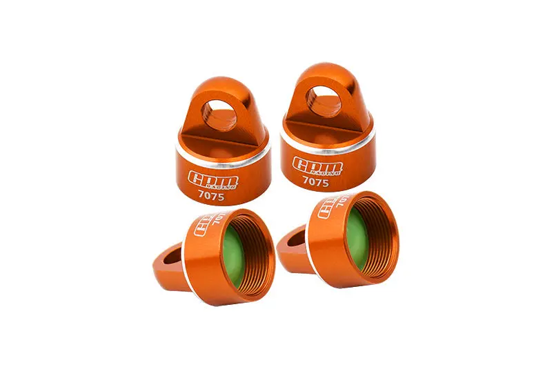 Aluminum 7075 Alloy Shock Cap For Gpm Optional And Original Shock Absorbers For Traxxas 1/8 4Wd Sledge Monster Truck 95076-4 Upgrades - Orange 1