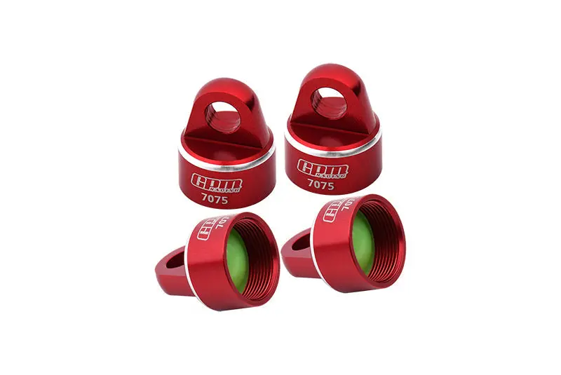 Aluminum 7075 Alloy Shock Cap For Gpm Optional And Original Shock Absorbers For Traxxas 1/8 4Wd Sledge Monster Truck 95076-4 Upgrades - Red 1