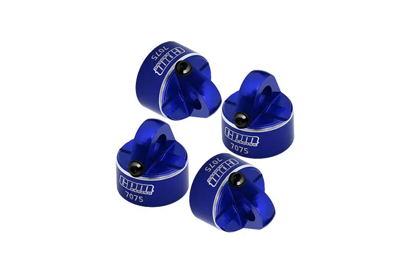 Aluminum 7075 Alloy Shock Cap For Tekno 1:10 Mt410 2.0 Pro Monster Truck / Eb410 Electric Buggy / Sct410 Short Course Truck Upgrade Parts - Blue 1