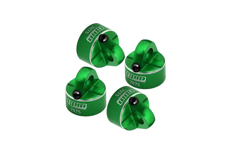 Aluminum 7075 Alloy Shock Cap For Tekno 1:10 Mt410 2.0 Pro Monster Truck / Eb410 Electric Buggy / Sct410 Short Course Truck Upgrade Parts - Green 1