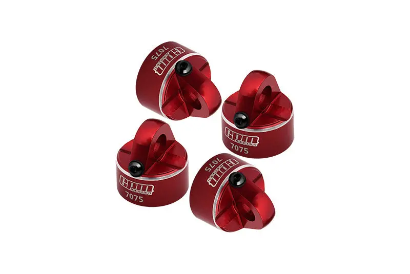 Aluminum 7075 Alloy Shock Cap For Tekno 1:10 Mt410 2.0 Pro Monster Truck / Eb410 Electric Buggy / Sct410 Short Course Truck Upgrade Parts - Red 1