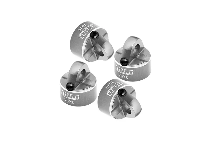Aluminum 7075 Alloy Shock Cap For Tekno 1:10 Mt410 2.0 Pro Monster Truck / Eb410 Electric Buggy / Sct410 Short Course Truck Upgrade Parts - Silver 1