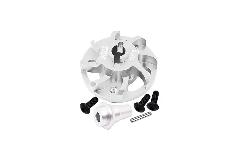 Aluminum 7075 Alloy Spur Gear Adapter For Traxxas 1:10 Slash / Rustler / Bandit / Ford F-150 / Bigfoot / Drag Slash / Ford Fiesta / Jato / Stampede Upgrade Parts - Silver 1