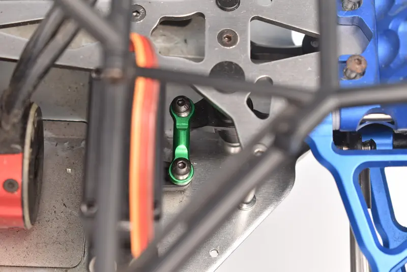Aluminum 7075 Alloy Steering Drag Link For Losi 1/10 Baja Rey 4Wd Desert Truck-Los03008 Upgrade Parts - Green 2