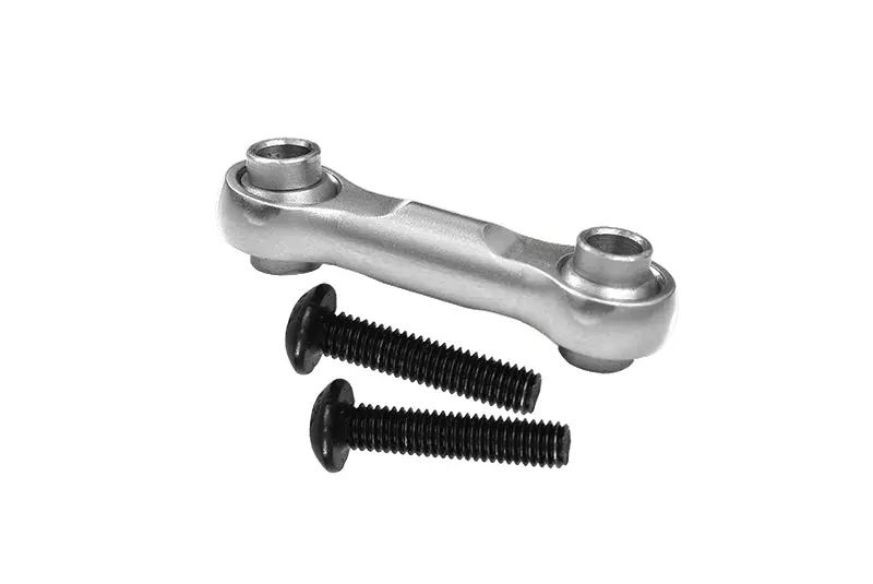 Aluminum 7075 Alloy Steering Drag Link For Losi 1/10 Baja Rey 4Wd Desert Truck-Los03008 Upgrade Parts - Silver 1