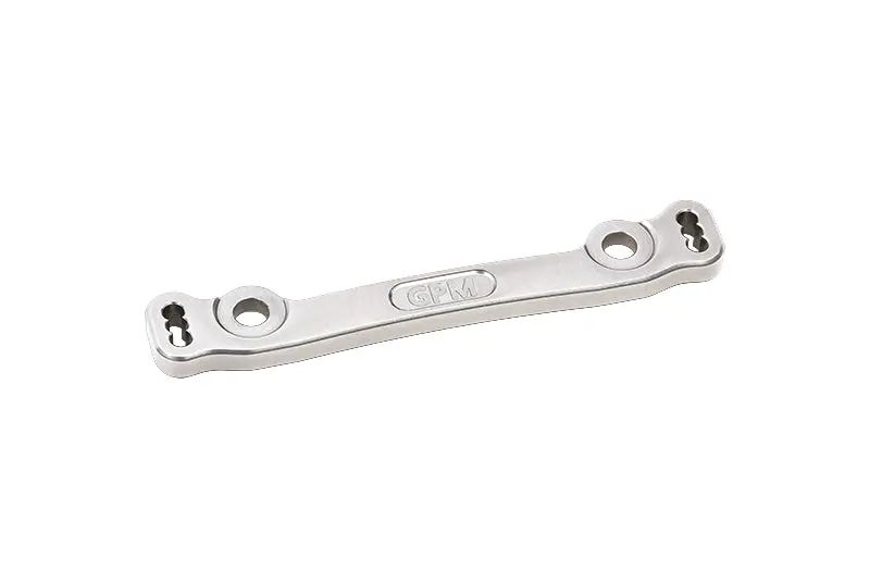 Aluminum 7075 Alloy Steering Plate For Losi 1/8 8Ight-Xe 4X4 Sensored Brushless Racing Buggy Rtr-Los04018 Upgrade Parts - Silver 1