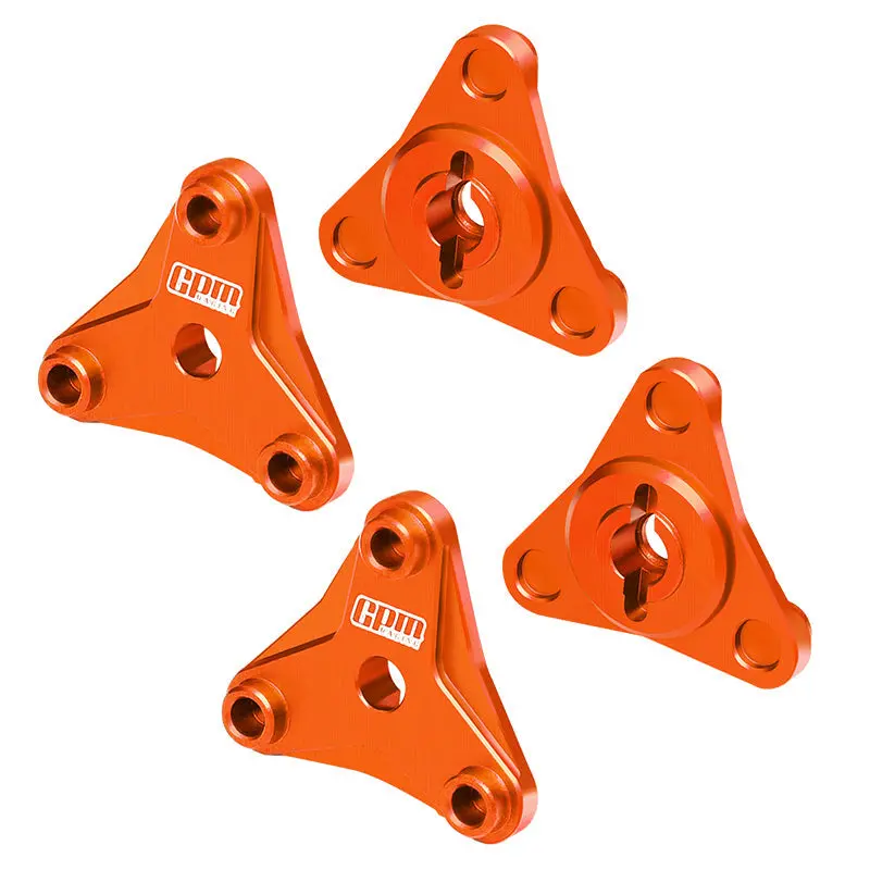 Aluminum 7075 Alloy Wheel Hexes For Tamiya 58737 Hotshot Ii 2024 Off-Road 4Wd Rc Car Upgrade Parts - Orange 1