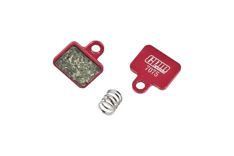 Aluminum 7075 And Inlaid Friction Material Front Brake Pad For Losi 1:4 Promoto-Mx Motorcycle Dirt Bike Rtr Fxr Los06000 Los06002 Upgrade Parts - Red 1