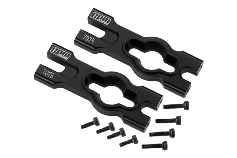 Aluminum 7075 Body Mount Cross Bar For Losi 1/18 Mini Lmt 4X4 Brushed Monster Truck Rtr-Los01026 Upgrade Parts - Black 1