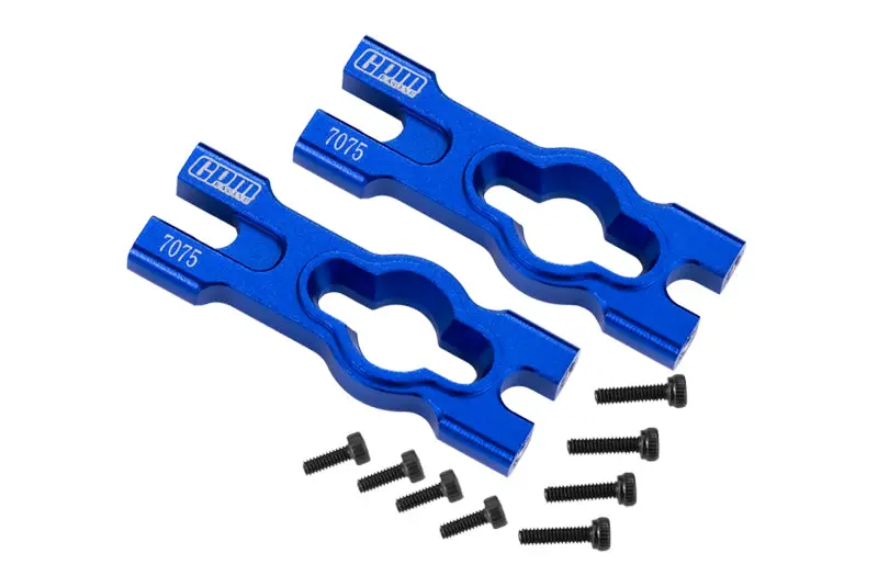 Aluminum 7075 Body Mount Cross Bar For Losi 1/18 Mini Lmt 4X4 Brushed Monster Truck Rtr-Los01026 Upgrade Parts - Blue 1