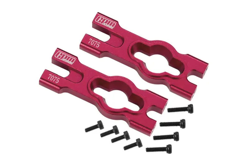 Aluminum 7075 Body Mount Cross Bar For Losi 1/18 Mini Lmt 4X4 Brushed Monster Truck Rtr-Los01026 Upgrade Parts - Red 1