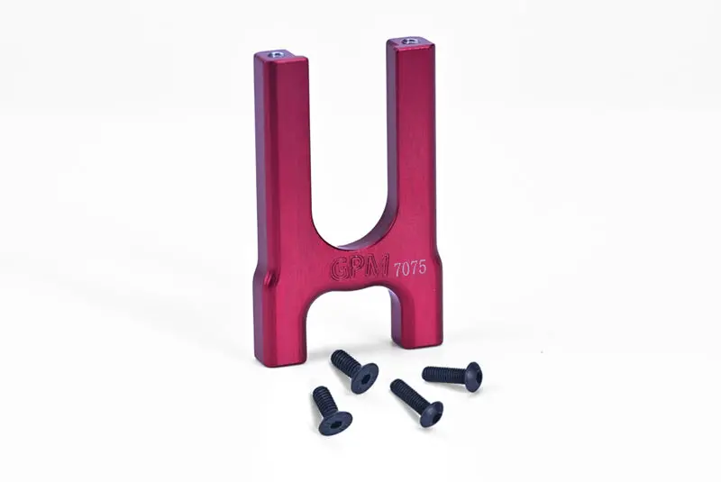 Aluminum 7075 Center Diff Mount (Front) For Arrma 1:8 Kraton / Outcast / Talion / Typhon / Notorious / Tlr Tuned Typhon / 1:7 Infraction / Limitless / Mojave / Fireteam / Felony Upgrade Parts - Red 1