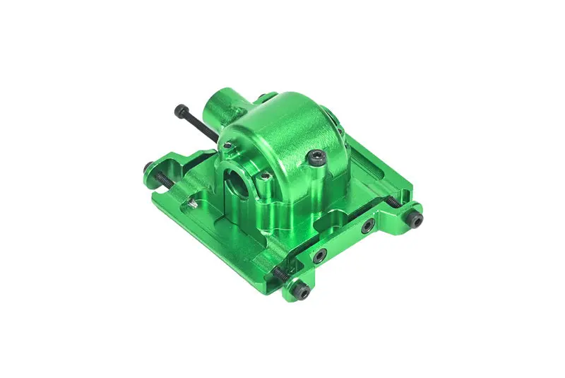 Aluminum 7075 Center Gear Box Housing Set With Covers For Losi 1/18 Mini Lmt 4X4 Brushed Monster Truck Rtr-Los01026 Upgrade Parts - Green 1