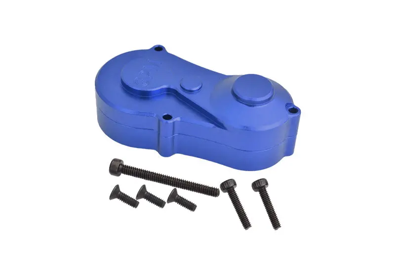 Aluminum 7075 Center Gear Box Housing Set With Covers For Losi 1/18 Mini Lmt 4X4 Brushed Monster Truck Rtr-Los01026 Upgrades - Blue 1