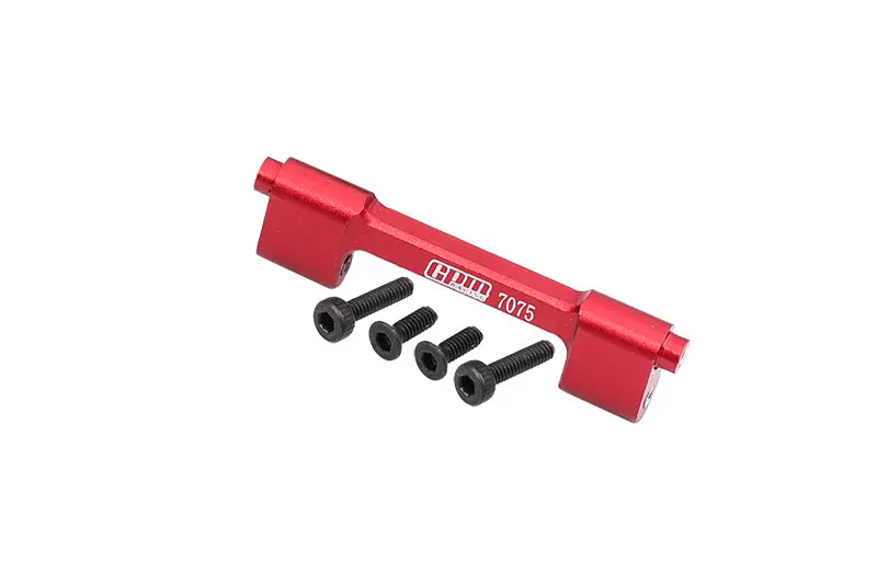 Aluminum 7075 Center Top Crossbar For Losi 1/18 Mini Lmt 4X4 Brushed Monster Truck Rtr-Los01026 Upgrade Parts - Red 1