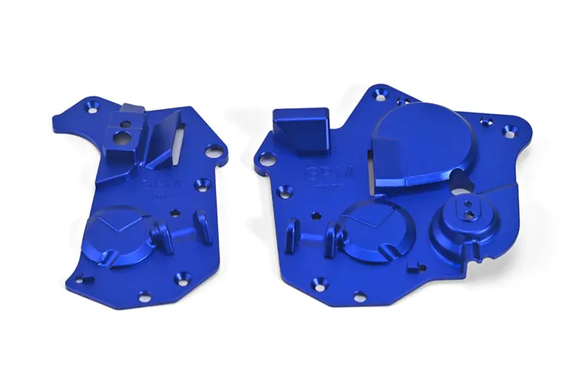Aluminum 7075 Chassis Side Cover Set For Losi 1:4 Promoto Mx Motorcycle Dirt Bike Rtr Fxr Los06000 Los06002 Upgrades - Blue 1