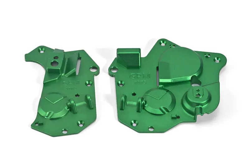 Aluminum 7075 Chassis Side Cover Set For Losi 1:4 Promoto Mx Motorcycle Dirt Bike Rtr Fxr Los06000 Los06002 Upgrades - Green 1