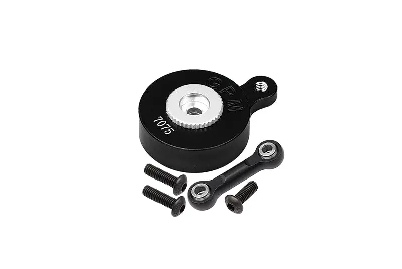 Aluminum 7075 Direct Mount Servo Saver (23T Spline) With Fix Link For Arrma 1:8 Mojave / Vendetta / Infraction / 1:10 Vorteks / Senton / Big Rock / Outcast / Granite / Kraton / Senton Upgrades - Black 1