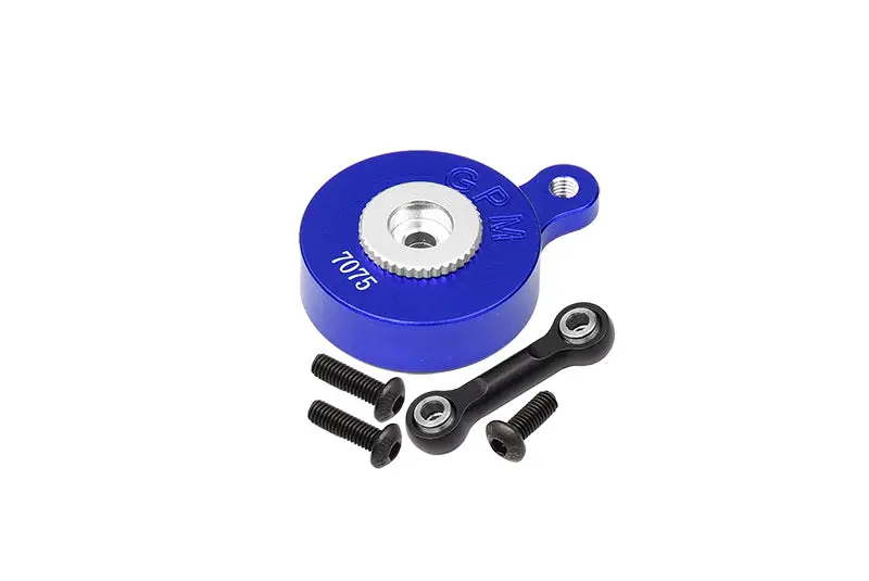 Aluminum 7075 Direct Mount Servo Saver (23T Spline) With Fix Link For Arrma 1:8 Mojave / Vendetta / Infraction / 1:10 Vorteks / Senton / Big Rock / Outcast / Granite / Kraton / Senton Upgrades - Blue 1