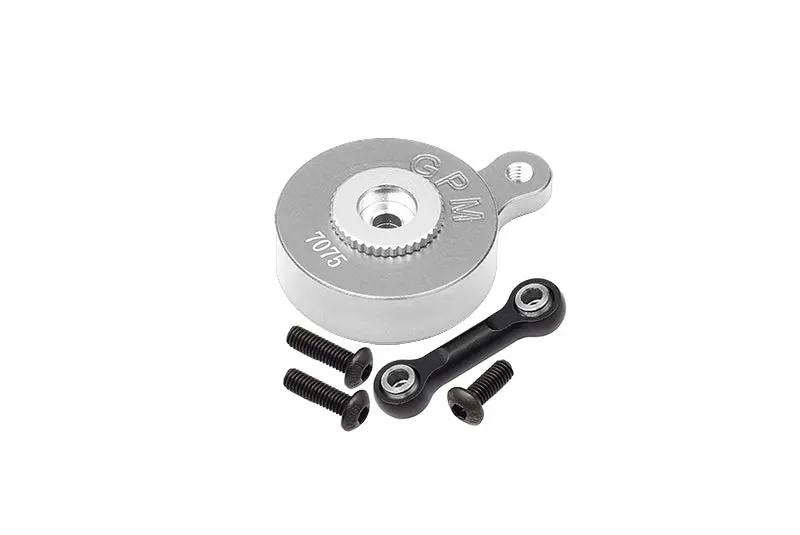 Aluminum 7075 Direct Mount Servo Saver (23T Spline) With Fix Link For Arrma 1:8 Mojave / Vendetta / Infraction / 1:10 Vorteks / Senton / Big Rock / Outcast / Granite / Kraton / Senton Upgrades - Silver 1