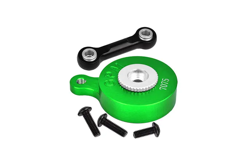 Aluminum 7075 Direct Mount Servo Saver (25T Spline) With Fix Link For Arrma 1:10 Vorteks / Senton / Big Rock / Outcast / Granite / Kraton / Senton / 1:8 Mojave / Vendetta / Infraction Upgrades - Green 1