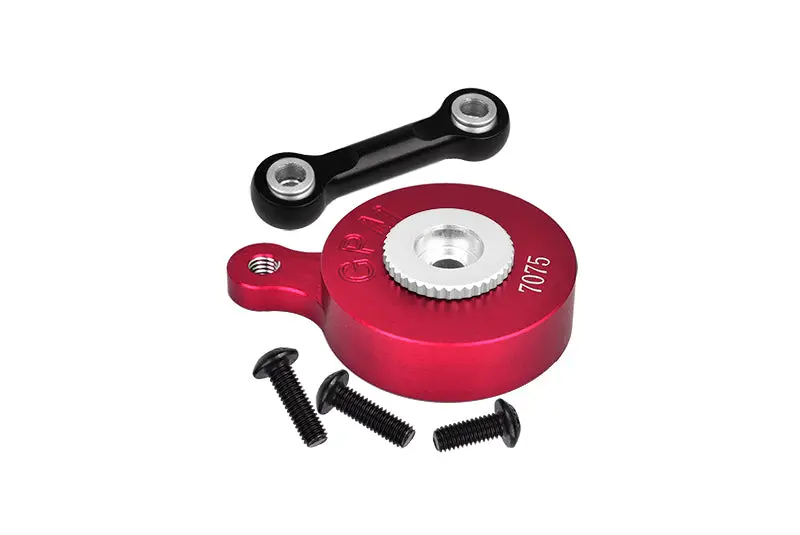 Aluminum 7075 Direct Mount Servo Saver (25T Spline) With Fix Link For Arrma 1:10 Vorteks / Senton / Big Rock / Outcast / Granite / Kraton / Senton / 1:8 Mojave / Vendetta / Infraction Upgrades - Red 1