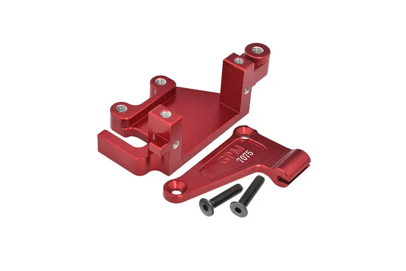 Aluminum 7075 Electronic Mount Set For Losi 1:4 Promoto Mx Motorcycle Dirt Bike Rtr Fxr Los06000 Los06002 Upgrades - Red 1