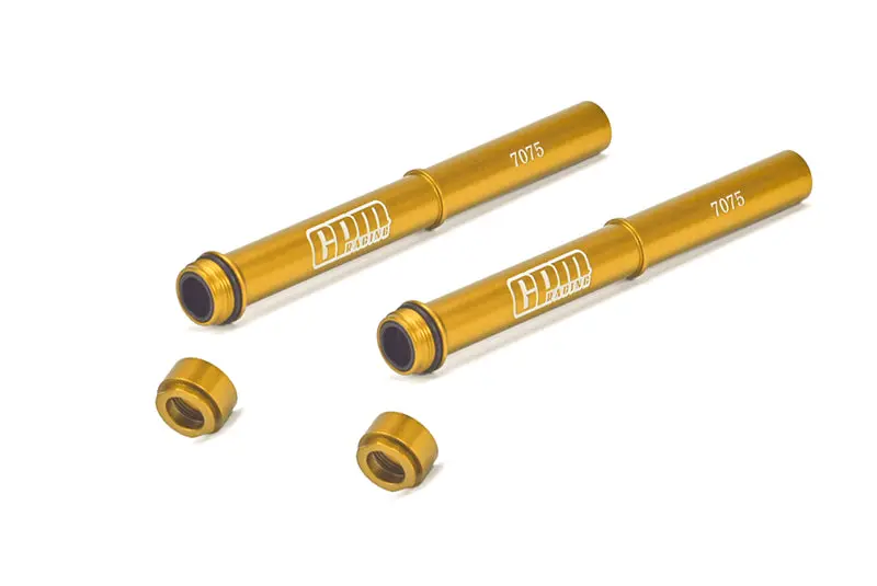 Aluminum 7075 Fork Tube Set For Losi 1:4 Promoto-Mx Motorcycle Dirt Bike Rtr Fxr Los06000 Los06002 Upgrades - Gold 1
