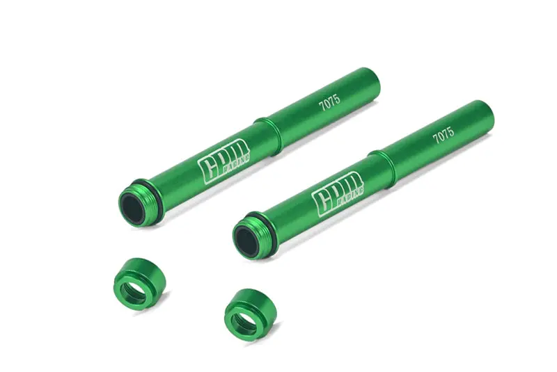 Aluminum 7075 Fork Tube Set For Losi 1:4 Promoto-Mx Motorcycle Dirt Bike Rtr Fxr Los06000 Los06002 Upgrades - Green 1