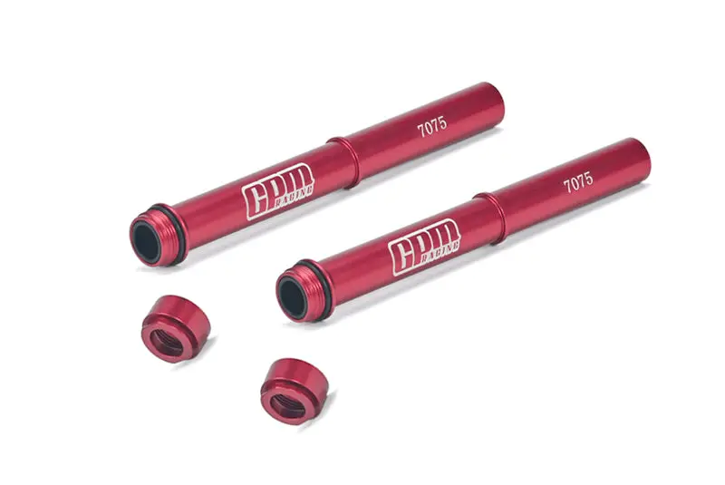Aluminum 7075 Fork Tube Set For Losi 1:4 Promoto-Mx Motorcycle Dirt Bike Rtr Fxr Los06000 Los06002 Upgrades - Red 1