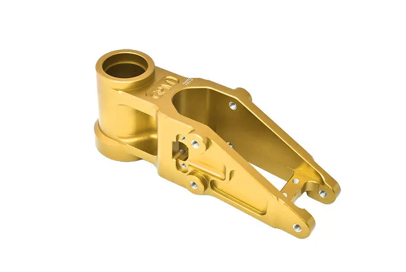 Aluminum 7075 Front Bulkhead For Losi 1:4 Promoto-Mx Motorcycle Dirt Bike Rtr Los06000 Los06002 Upgrades - Gold 1
