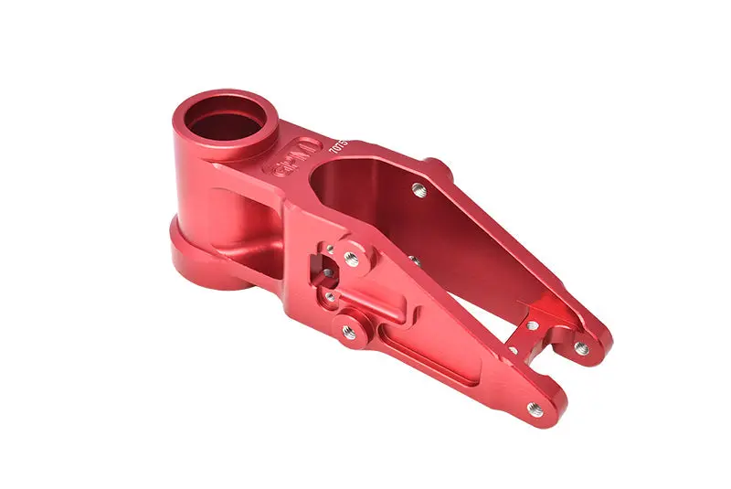 Aluminum 7075 Front Bulkhead For Losi 1:4 Promoto-Mx Motorcycle Dirt Bike Rtr Los06000 Los06002 Upgrades - Red 1