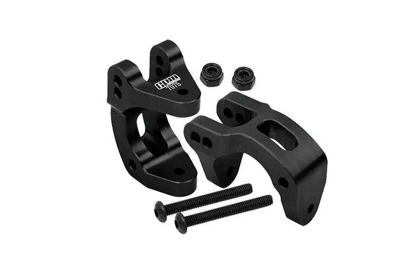 Aluminum 7075 Front C Hubs For Arrma 1/10 Gorgon 4X2 Mega 550 Brushed Monster Truck-Ara3230 Upgrades - Black 1