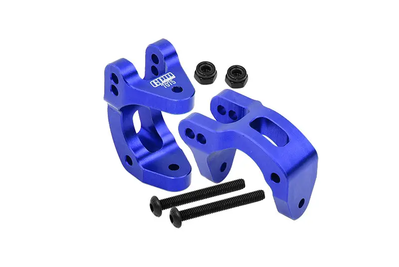 Aluminum 7075 Front C Hubs For Arrma 1/10 Gorgon 4X2 Mega 550 Brushed Monster Truck-Ara3230 Upgrades - Blue 1