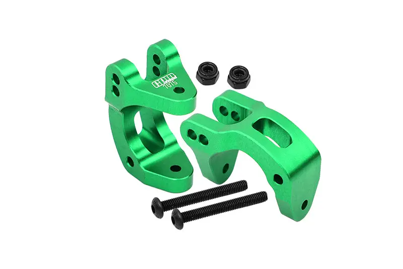 Aluminum 7075 Front C Hubs For Arrma 1/10 Gorgon 4X2 Mega 550 Brushed Monster Truck-Ara3230 Upgrades - Green 1