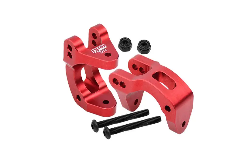 Aluminum 7075 Front C Hubs For Arrma 1/10 Gorgon 4X2 Mega 550 Brushed Monster Truck-Ara3230 Upgrades - Red 1