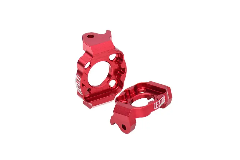 Aluminum 7075 Front C Hubs For Losi 1/18 Mini Lmt 4X4 Brushed Monster Truck Rtr-Los01026 Upgrade Parts - Red 1