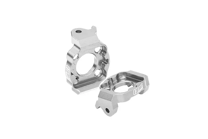 Aluminum 7075 Front C Hubs For Losi 1/18 Mini Lmt 4X4 Brushed Monster Truck Rtr-Los01026 Upgrade Parts - Silver 1