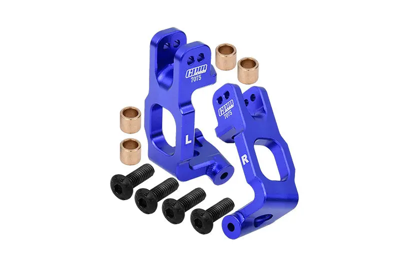 Aluminum 7075 Front C Hubs For Losi 1/6 8Ight-X Super Lasernut 4Wd Brushless Buggy-Los04019 / 1:8 8Ight-Xe Sensored Brushless Buggy-Los04018 / 8Ight-Xte Sensored Brushless Truggy-Los04020 - Blue 1
