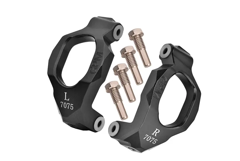 Aluminum 7075 Front C-Hubs For Traxxas 1:10 4Wd Maxx 89076-4 / 4Wd Maxx With Widemaxx 89086-4 / 1:8 4Wd Maxx Slash 6S 102076-4 Upgrades - Black 1